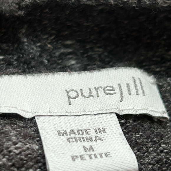PureJill Gray Cotton Jacket Size M - Picture 3 of 4
